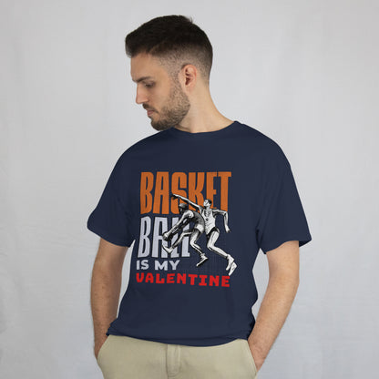 Basketball Sports Valentines Day T-Shirt -  Basketball Is My Valentine Unisex Tee