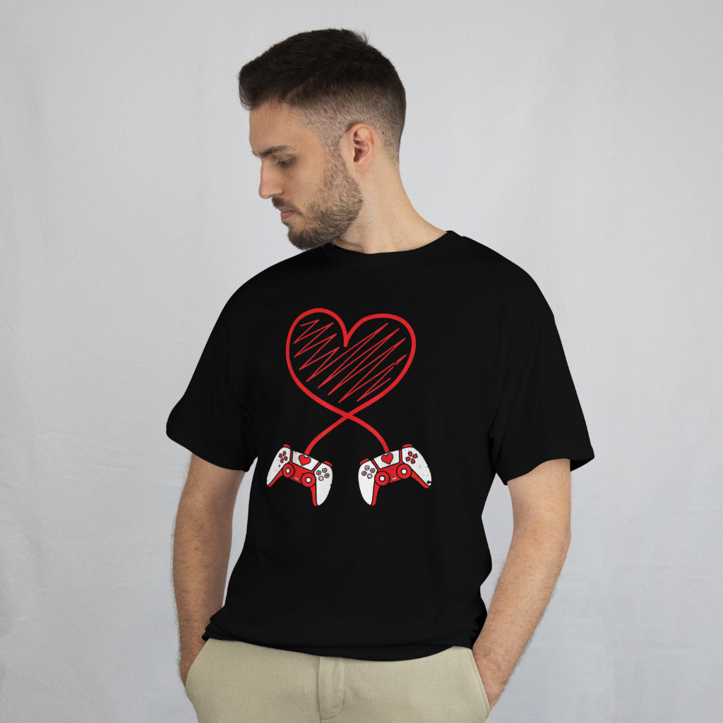 Controller Kids Boys Valentine Unisex T-Shirt Valentines Day Gamer Tee