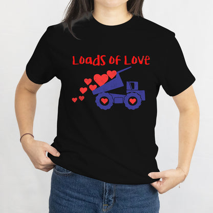 Happy Valentines Day - Valentines Day Garbage Truck Loads Of Love T-Shirt, Gift For Men, Boys