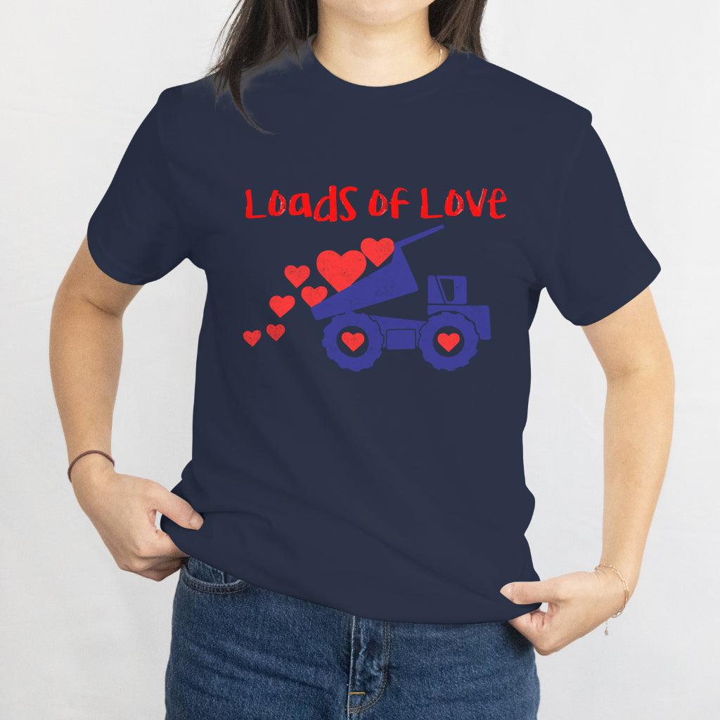 Happy Valentines Day - Valentines Day Garbage Truck Loads Of Love T-Shirt, Gift For Men, Boys