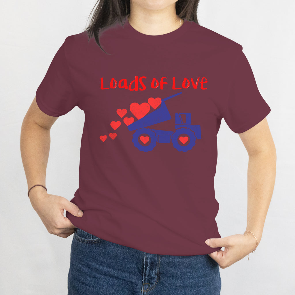 Happy Valentines Day - Valentines Day Garbage Truck Loads Of Love T-Shirt, Gift For Men, Boys