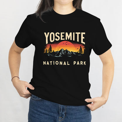 Yosemite Unisex T-Shirt Vintage National Park, Adventure Tee