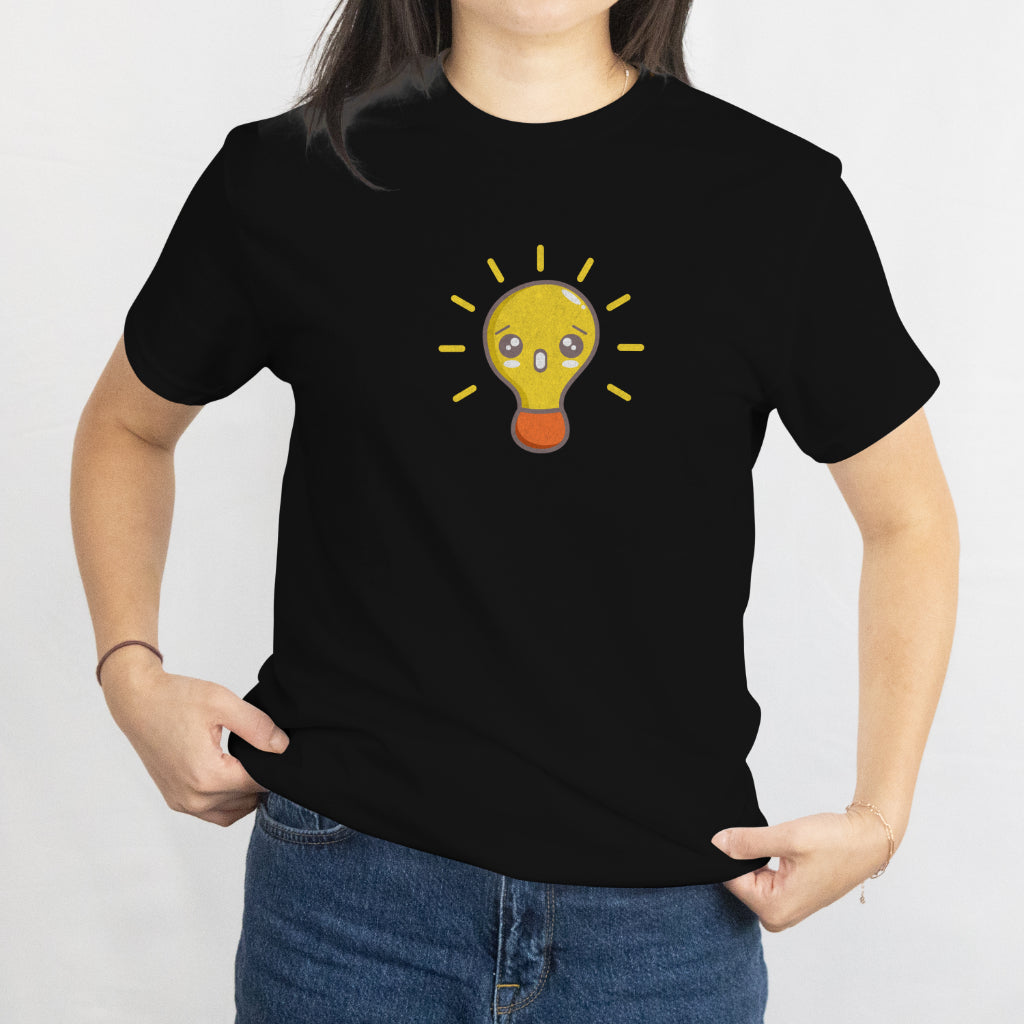 Kawaii Incandescent Lamp T-Shirt - Cute Lightbulb Graphic Tee