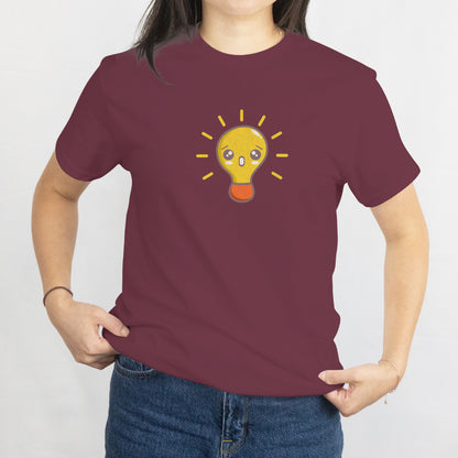 Kawaii Incandescent Lamp T-Shirt - Cute Lightbulb Graphic Tee