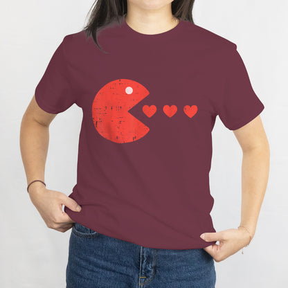 Happy Valentine Unisex Tee - Valentines Day Hearts Funny Boys Girls Kids T-Shirt