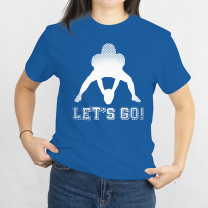 American Football Player Let's Go Unisex Tee - Game Day Sports T-Shirt