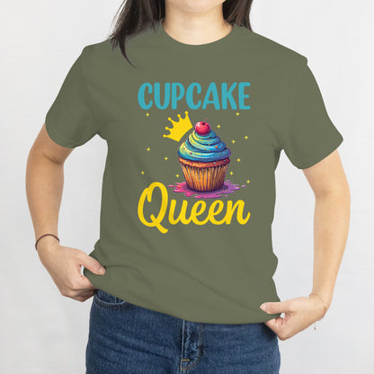 Cupcake Queen Unisex Tee - Cute Baking Lover T-Shirt