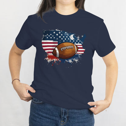 American Football Unisex Tee – USA Flag Sports Design