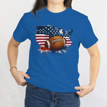 American Football Unisex Tee – USA Flag Sports Design