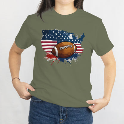 American Football Unisex Tee – USA Flag Sports Design