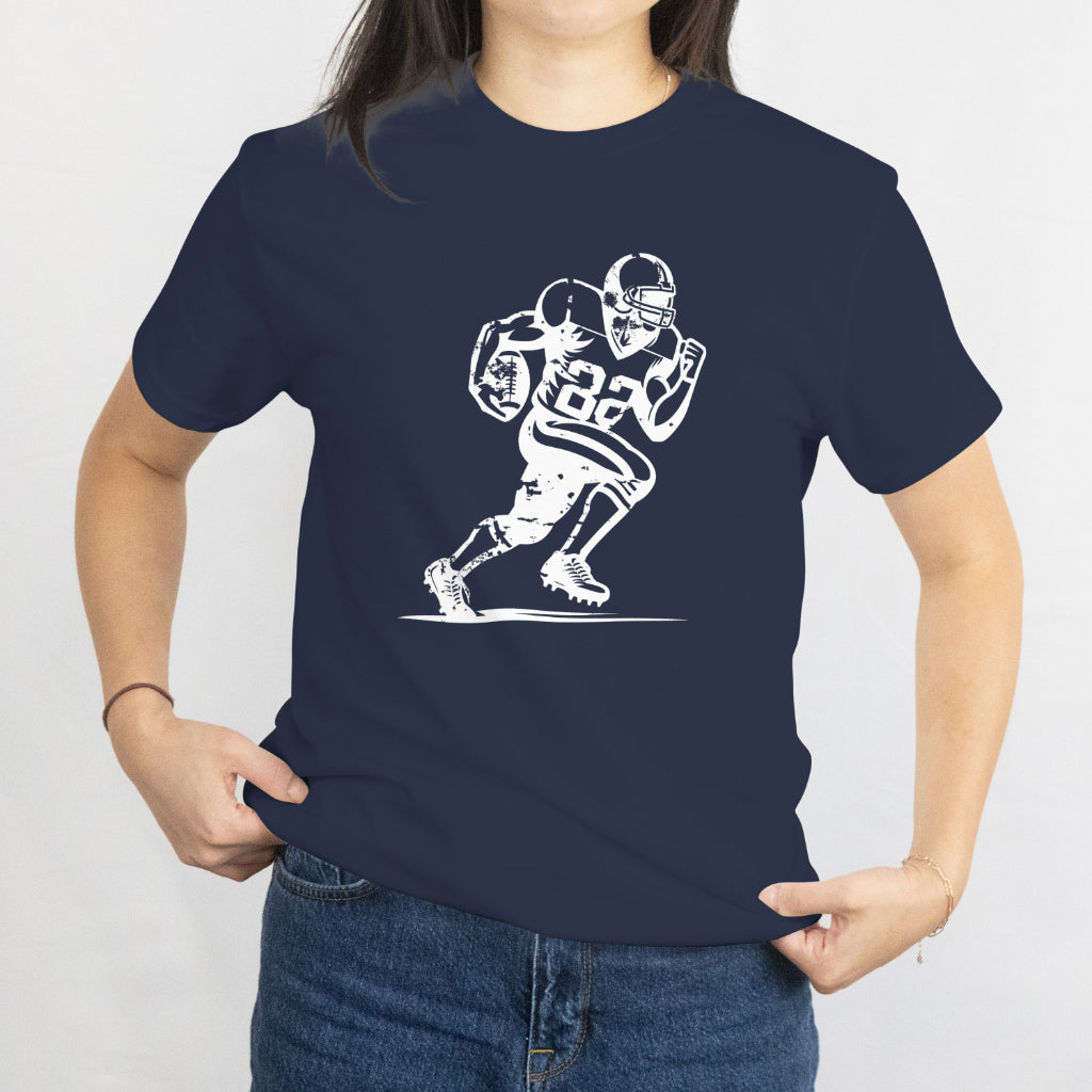 American Football Player with Ball Unisex Tee - Sports Graphic T-Shirt