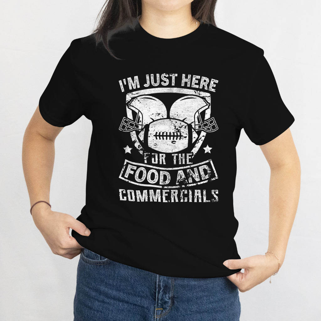 I'm Just Here for American Football Unisex Tee - Game Day T-Shirt