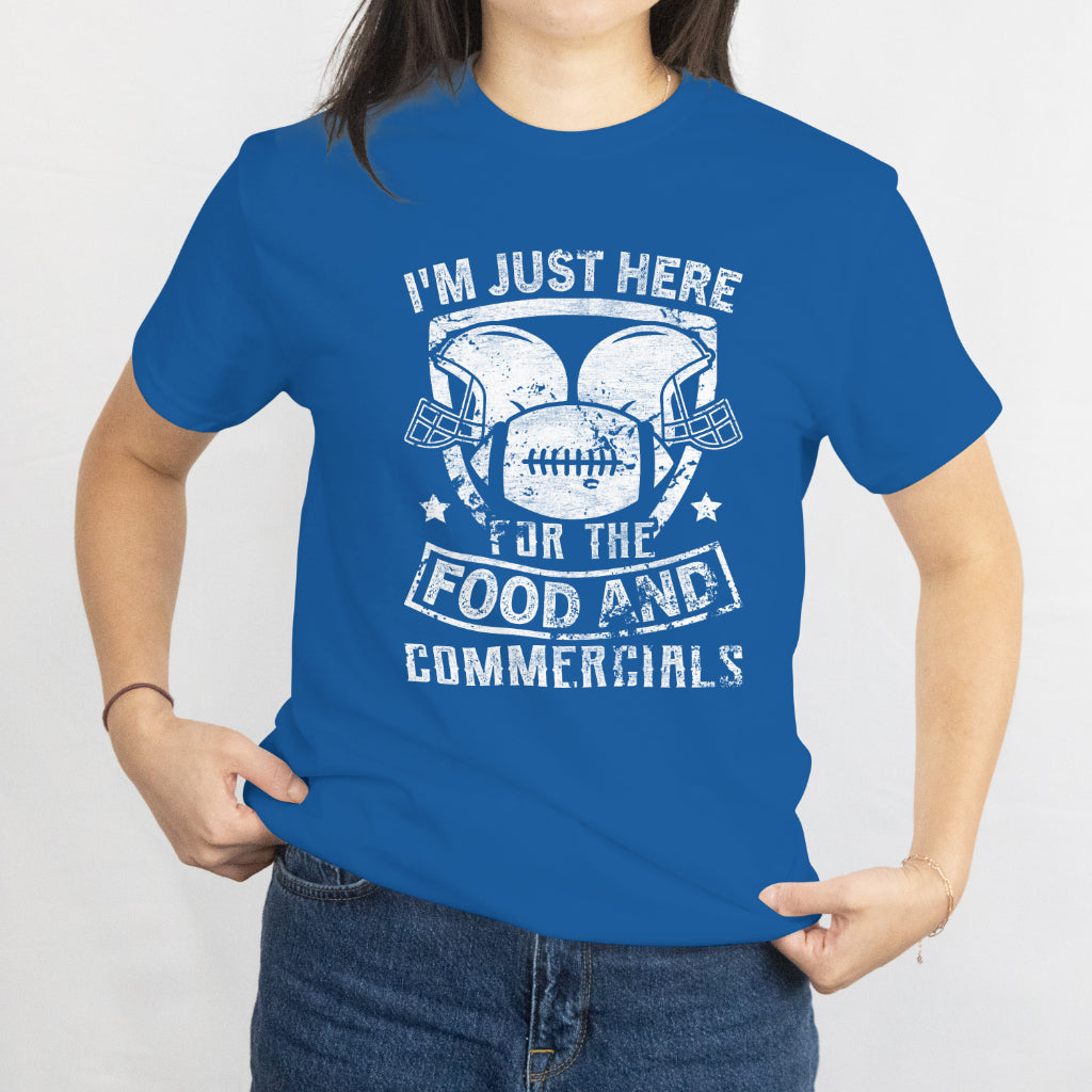 I'm Just Here for American Football Unisex Tee - Game Day T-Shirt