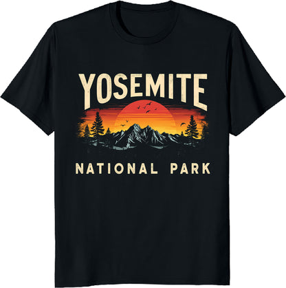 Yosemite Unisex T-Shirt Vintage National Park, Adventure Tee