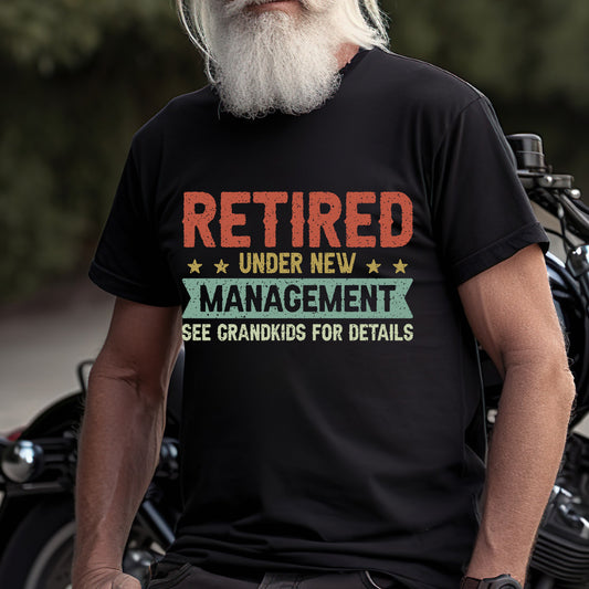 Father's Day Retired Grandpa T-Shirt – Funny Retirement Gift for Grandpa – Proud Retired Grandpa Tee