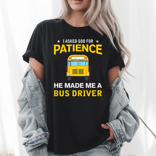 Funny School Bus Driver T-Shirt - Cool & Humorous Bus Driver Gift Tee