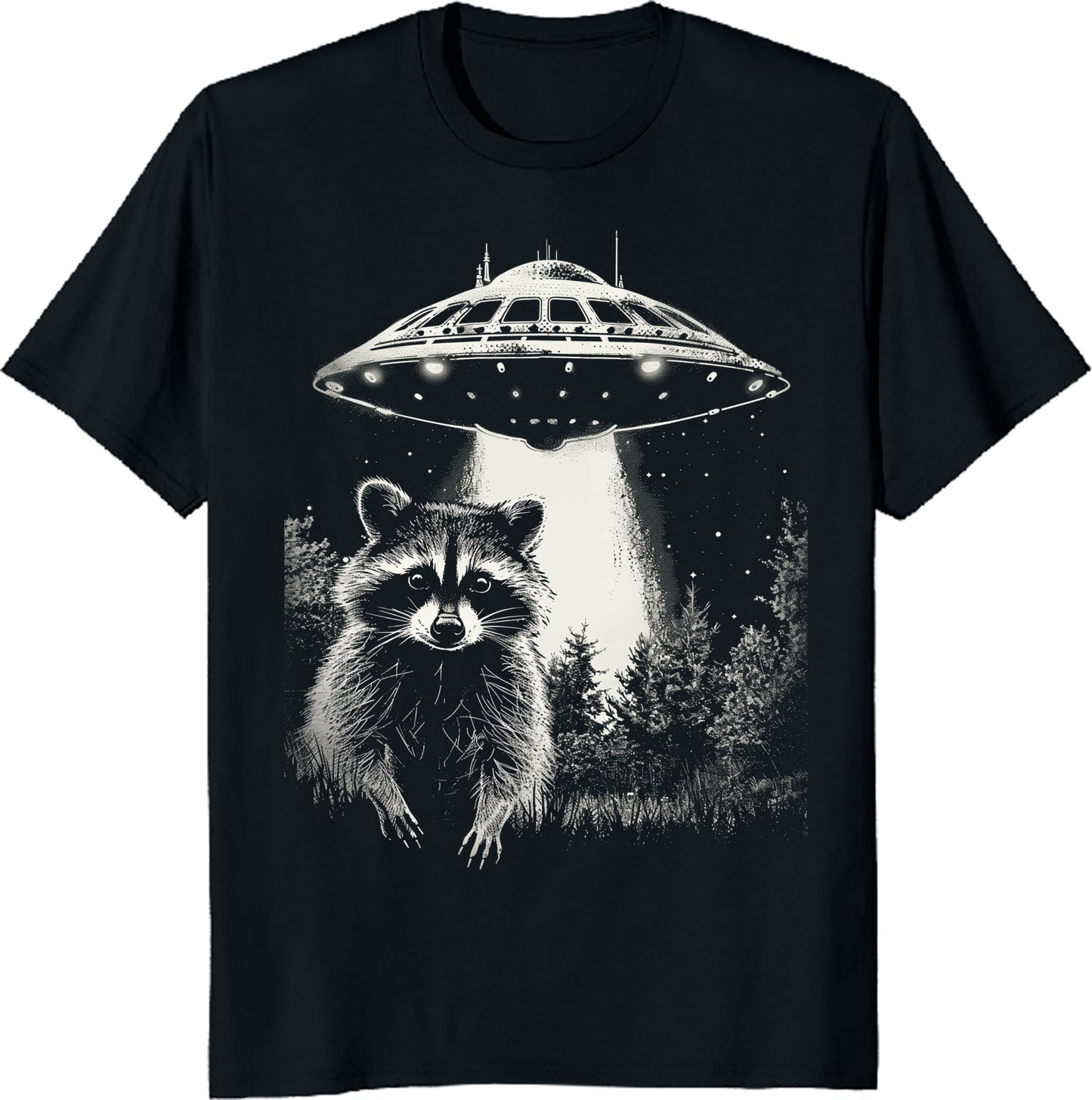 Space Raccoon Funny Sarcastic Unisex Tee - Cute Trash Panda Astronaut Shirt