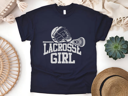 Lacrosse Girl Gaming T-Shirt – Funny Gamer & Lax Player Tee, Cool Gift for Girls Who Love Lacrosse & Video Games, Unisex Shirt