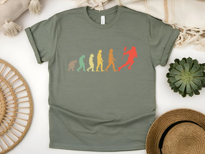 Evolution Lacrosse T-Shirt – Funny Lax Player Tee, Cool Gift for Lacrosse Fans & Athletes, Unisex Sports Shirt for Game Day