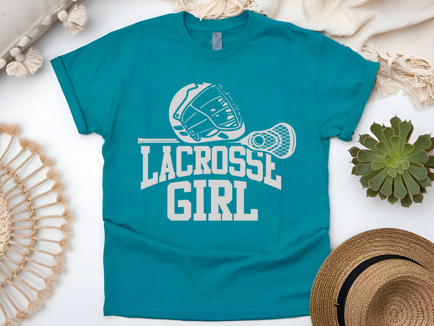 Lacrosse Girl Gaming T-Shirt – Funny Gamer & Lax Player Tee, Cool Gift for Girls Who Love Lacrosse & Video Games, Unisex Shirt