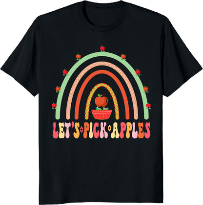 Let’s Pick Apples Shirt - Cute Fall Harvest Tee - Autumn Apple Orchard Unisex Tee