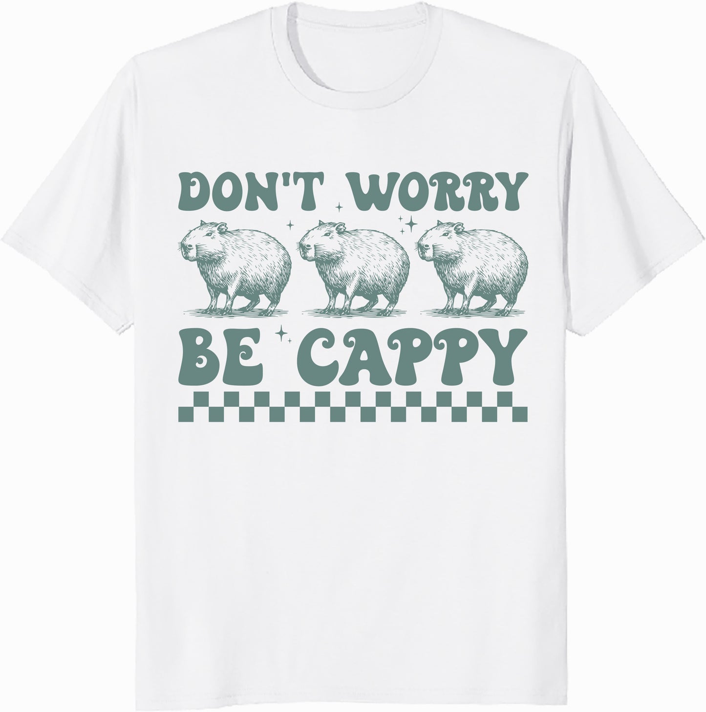 Don't Worry Be Cappy Unisex Heavy Cotton Tee - Fun Graphic T-Shirt for Casual Wear