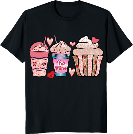 Be Mine Cupcake Unisex Heavy Cotton Tee - Cute Valentine's Day Apparel