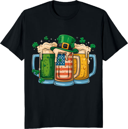 Irish Beer St. Patrick's Day Shirt - Ireland Drinking Party Tee - Funny Irish Pub Tee - Printed in USA