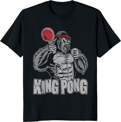 King Pong Unisex Tee – Funny Table Tennis Lover & Ping Pong Player Shirt