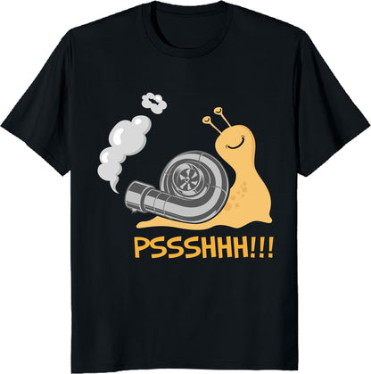 Snail Funny Turbo Boost Racing Unisex Tee - Pshhh Speedster Shirt