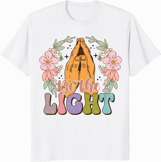 For the Light Unisex Heavy Cotton Tee - Spiritual and Inspirational Graphic Shirt