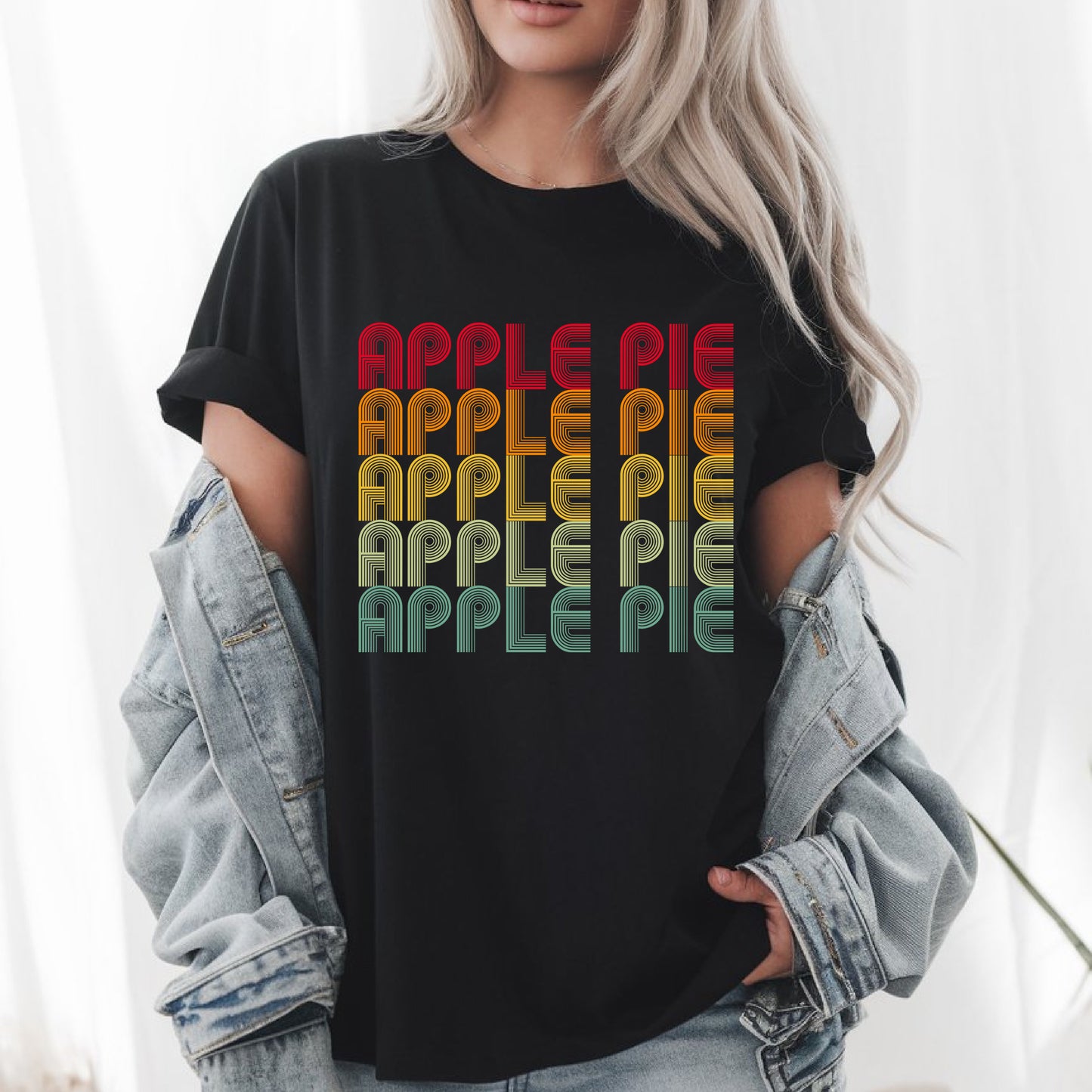 Retro Apple Pie T-Shirt – Vintage Aesthetic Foodie Tee