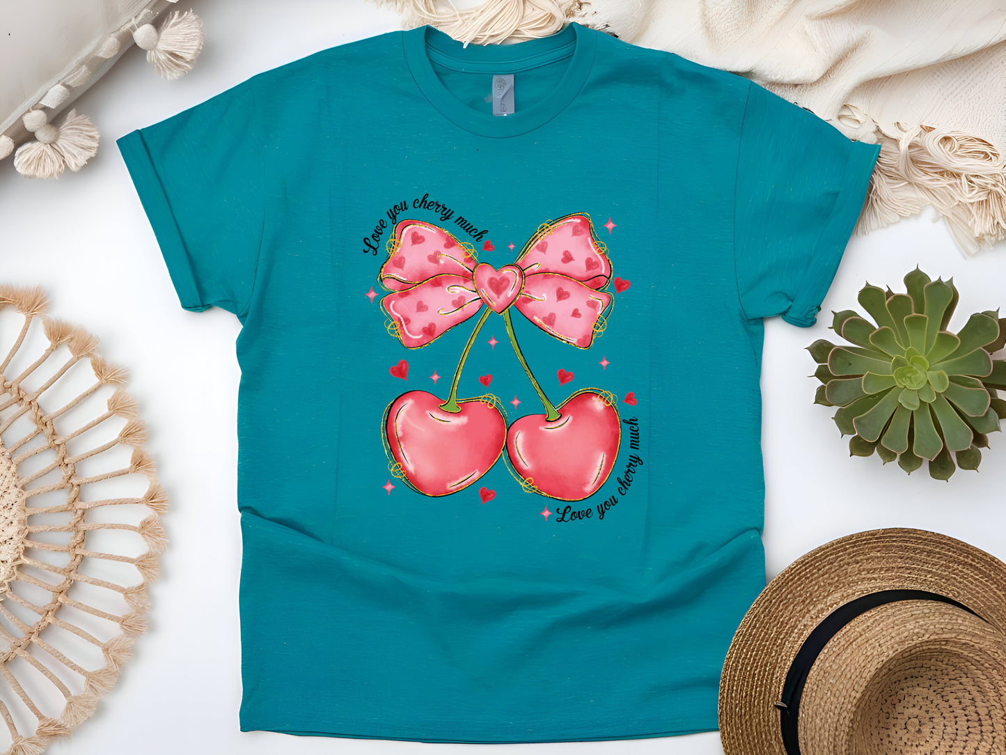 Love You Cherry Much T-Shirt – Cute Fruit Pun Tee, Fun Gift for Couples, Friends & Family, Adorable Unisex Shirt for Everyday Wear