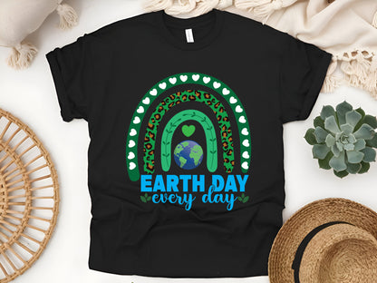 Earth Day Everyday – Colorful Rainbow Eco-Friendly T-Shirt