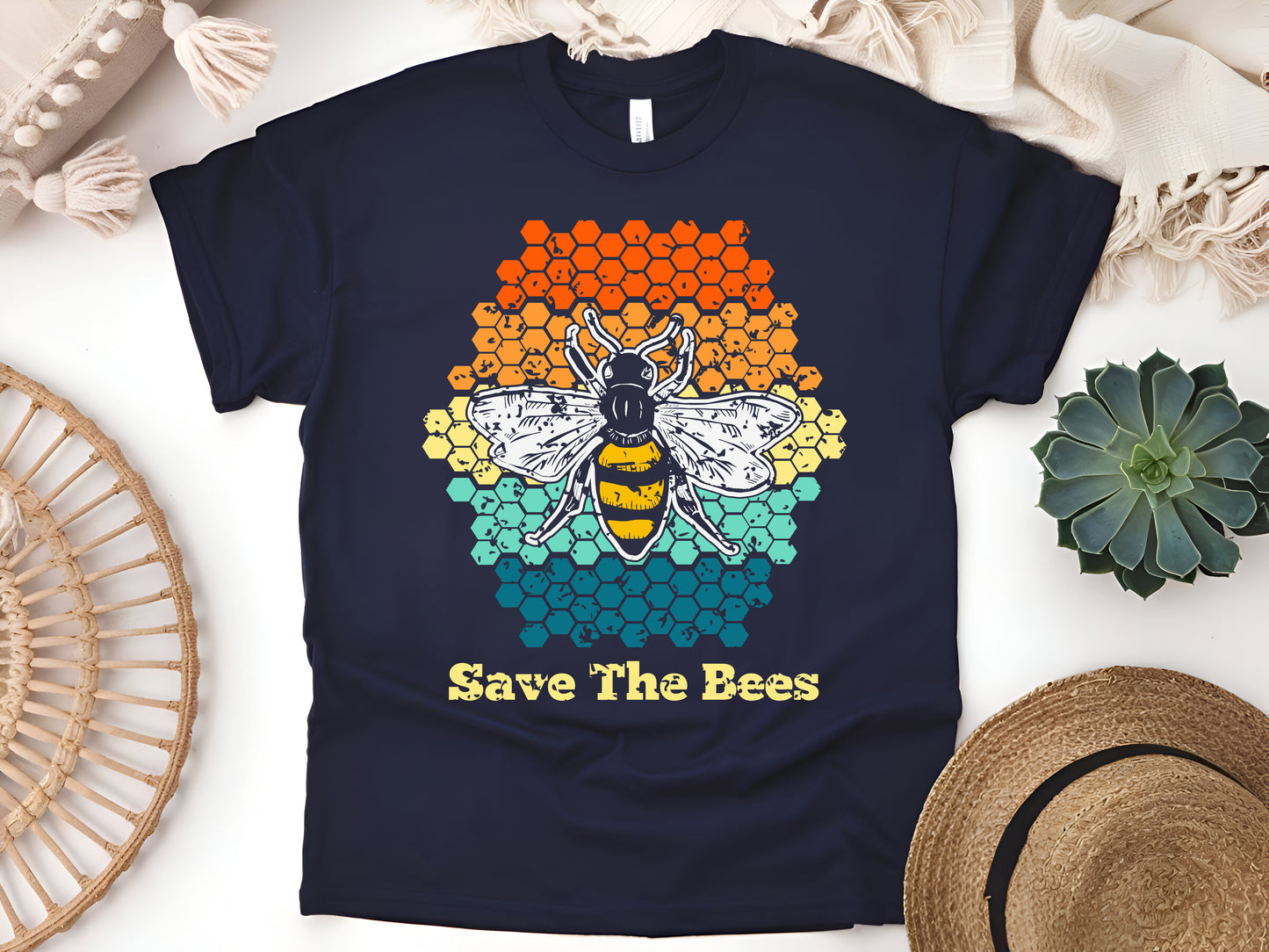 Save the Bees T-Shirt, Bee Conservation Shirt, Environmental Awareness Gift