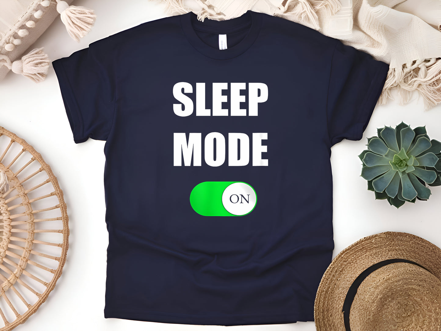 Sleep Mode On Shirt, Funny Nap Lover Tee, Cute Sleeping T-Shirt, Lazy Day Pajama Gift, Unisex Cozy Bedtime Tee