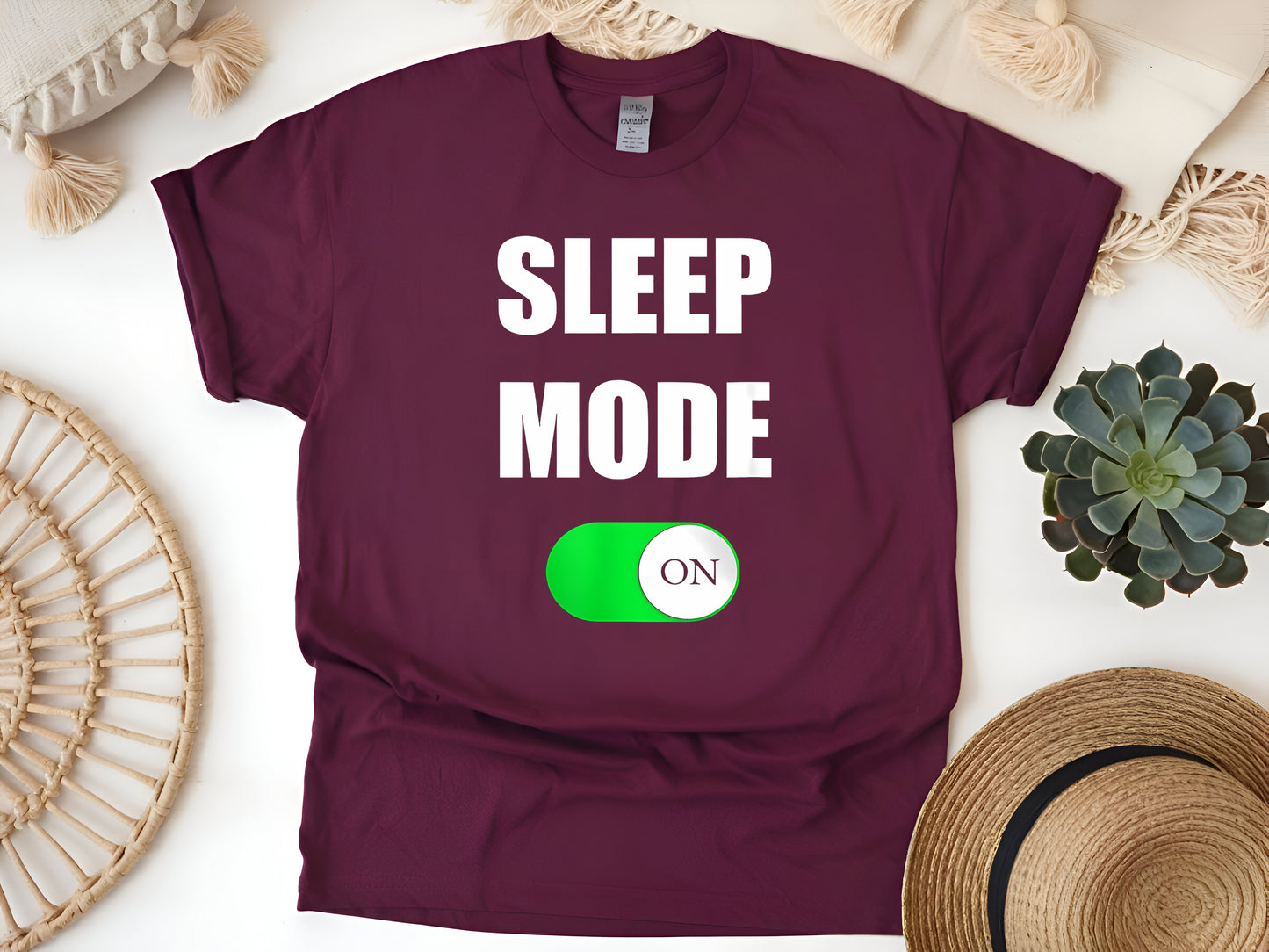 Sleep Mode On Shirt, Funny Nap Lover Tee, Cute Sleeping T-Shirt, Lazy Day Pajama Gift, Unisex Cozy Bedtime Tee