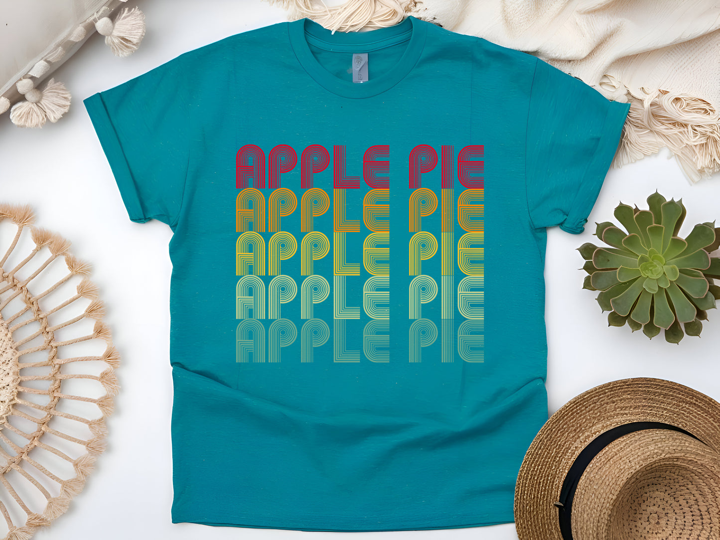 Retro Apple Pie T-Shirt – Vintage Aesthetic Foodie Tee