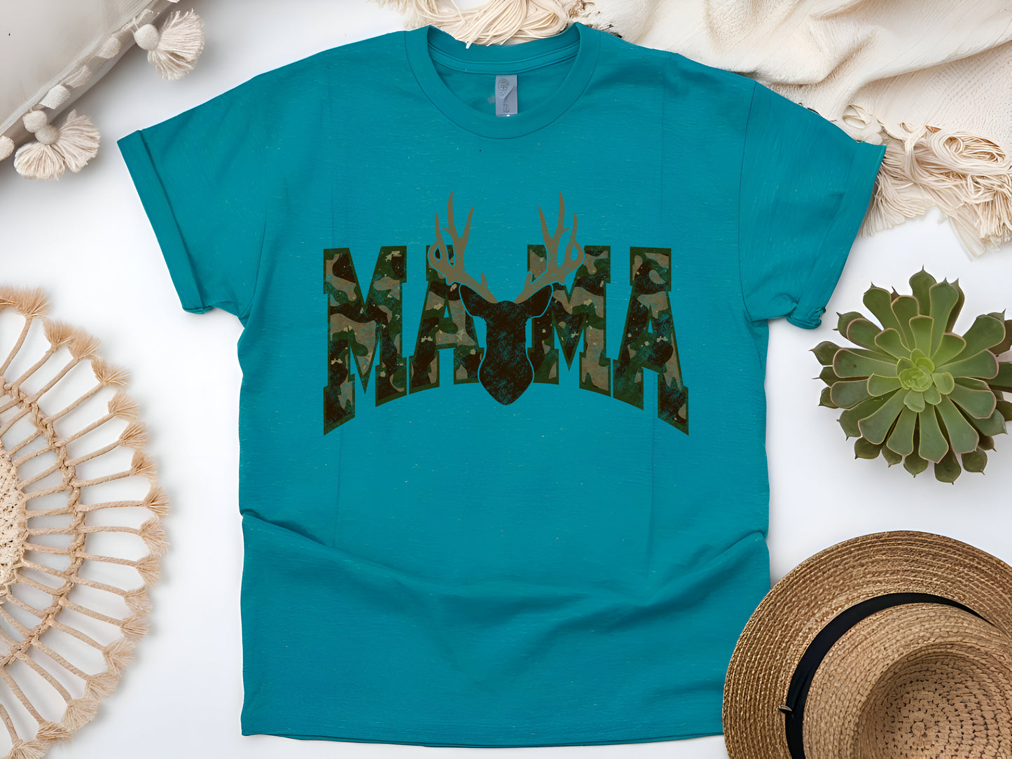 Camo Mama Deer Hunting T-Shirt – Perfect for Hunting Moms