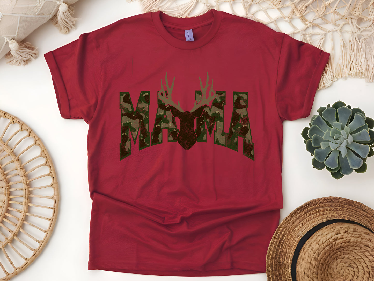 Camo Mama Deer Hunting T-Shirt – Perfect for Hunting Moms