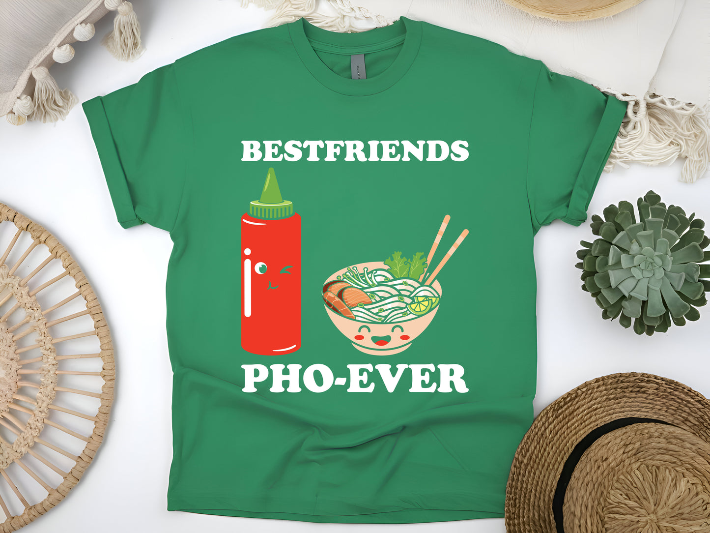 Best Friends Pho Ever T-Shirt - Cute Asian Food Tee - Funny Noodle Soup Lovers Gift Unisex Shirt