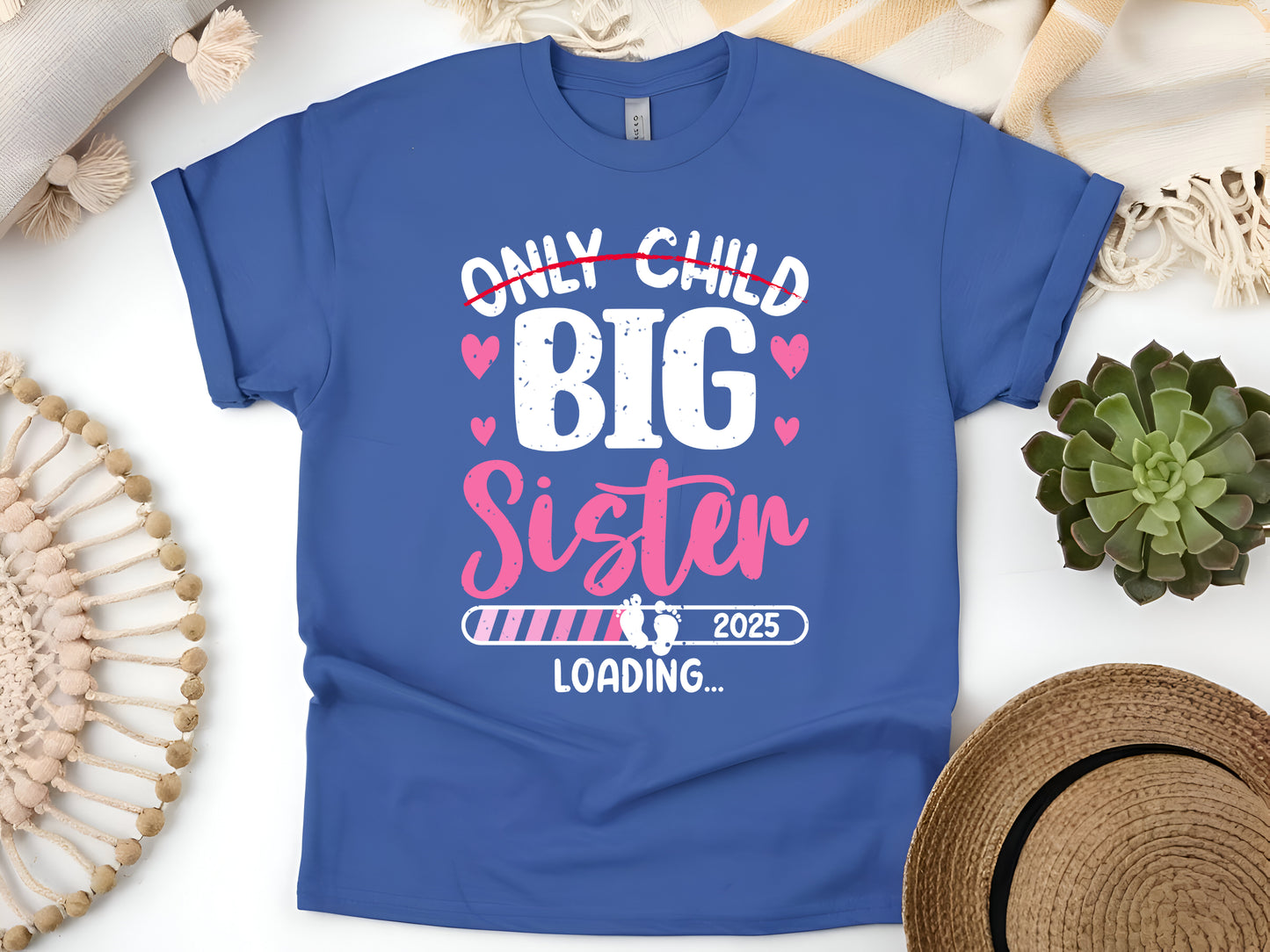 Only Child Expires 2025,  New Big Sister Gift, Pregnancy Announcement Tee