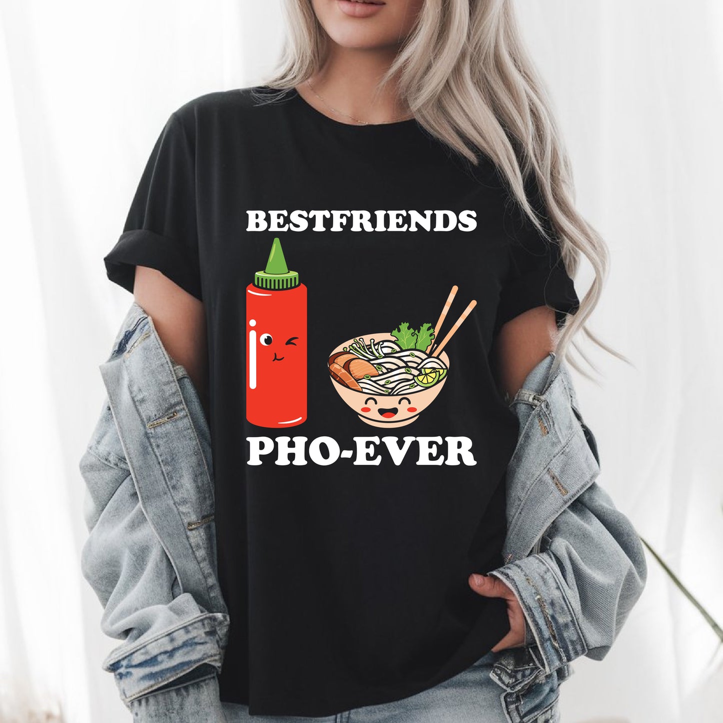 Best Friends Pho Ever T-Shirt - Cute Asian Food Tee - Funny Noodle Soup Lovers Gift Unisex Shirt