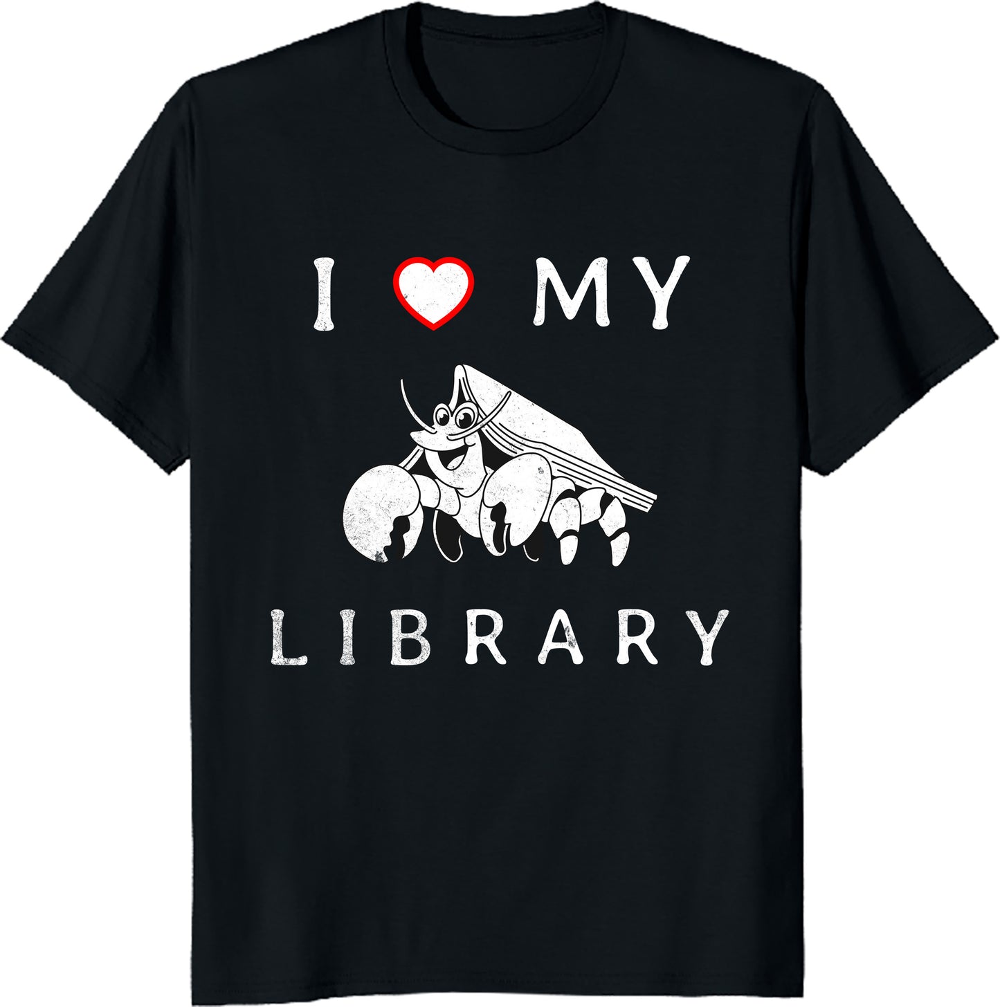 I Love My Library Heart For Book Lovers Readers Librarian T-Shirt