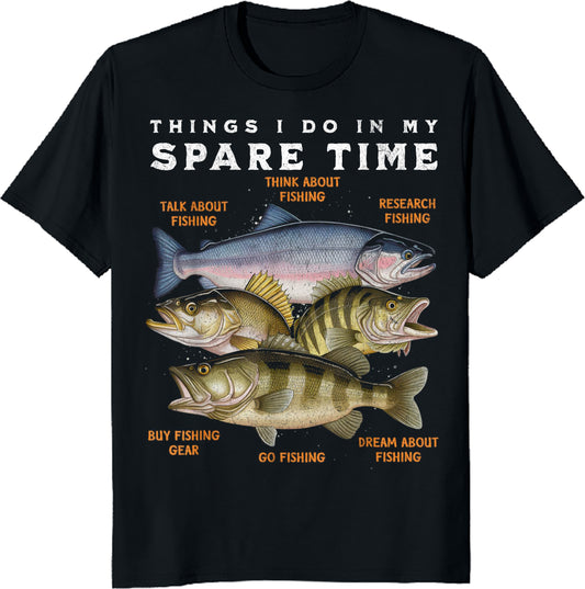 Funny Fishing Apparel for Men, Youth and Boys | Bass Lovers T-Shirt