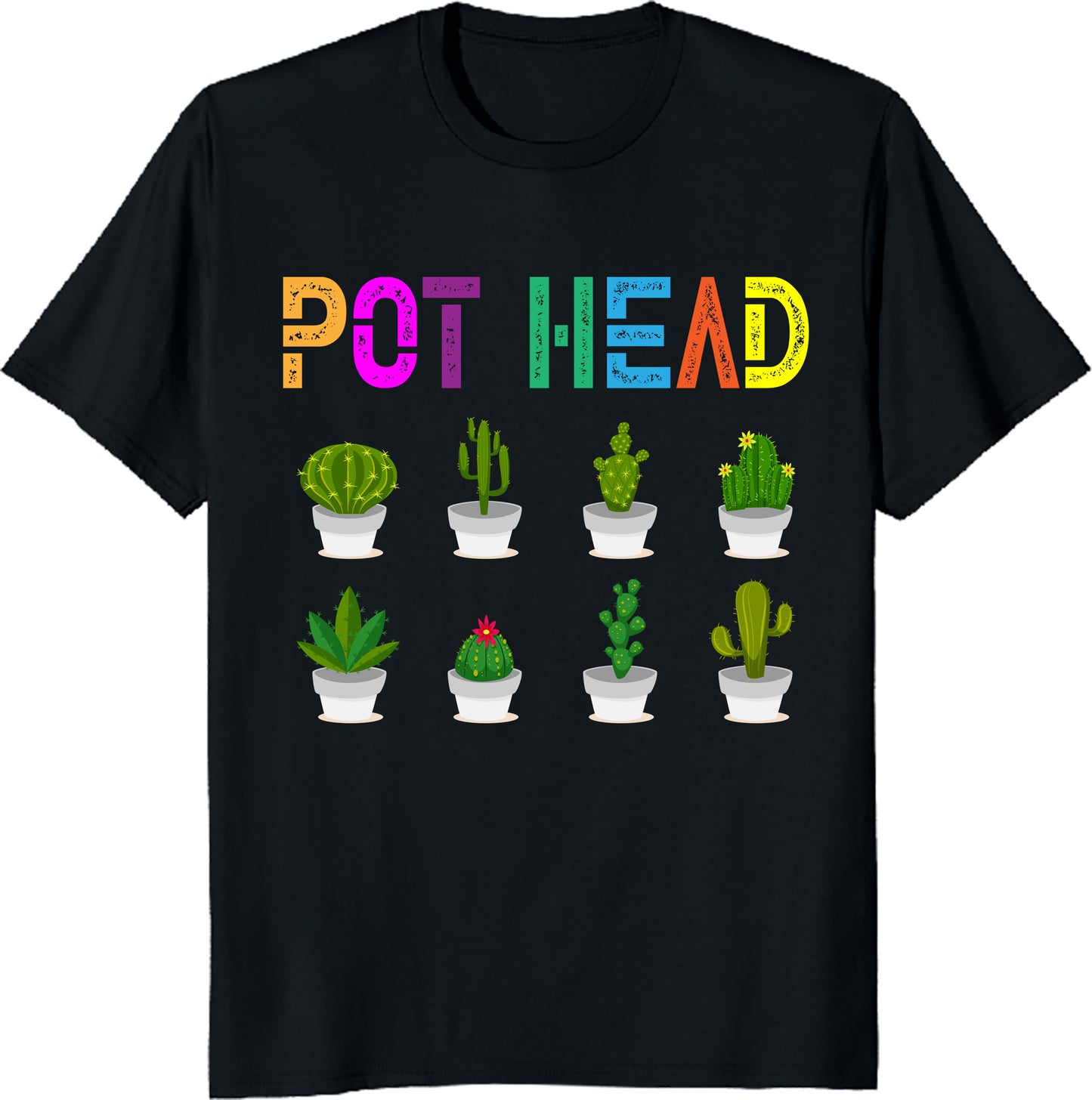 Pot Head Succulent Unisex Tee – Funny Plant Lover & Gardener Gift