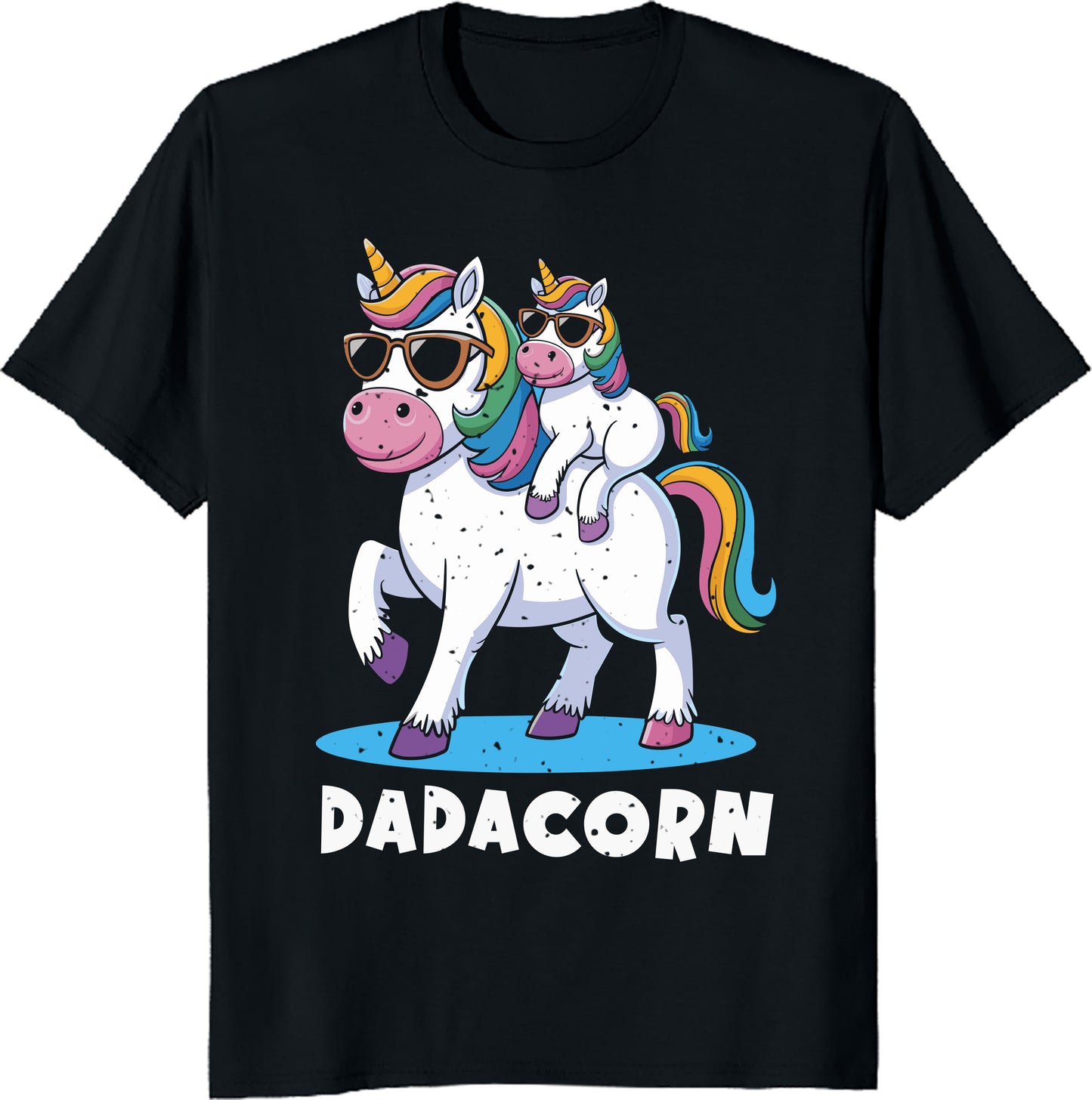 Dadacorn T-Shirt - Cute Father and Child Matching Unicorn Tee