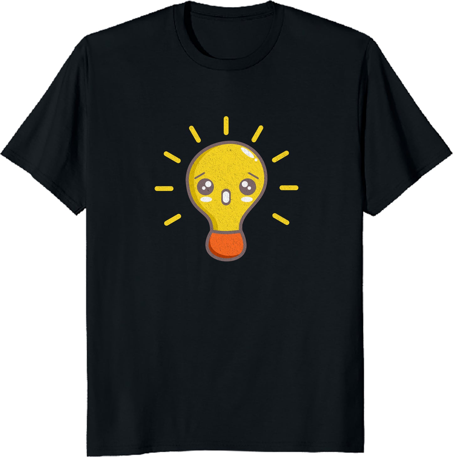 Kawaii Incandescent Lamp T-Shirt - Cute Lightbulb Graphic Tee