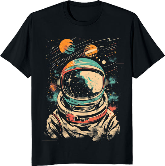 Astronaut in Space T-Shirt – Cosmic Sci-Fi Space Lover Tee – Galaxy Explorer Gift – Printed in USA