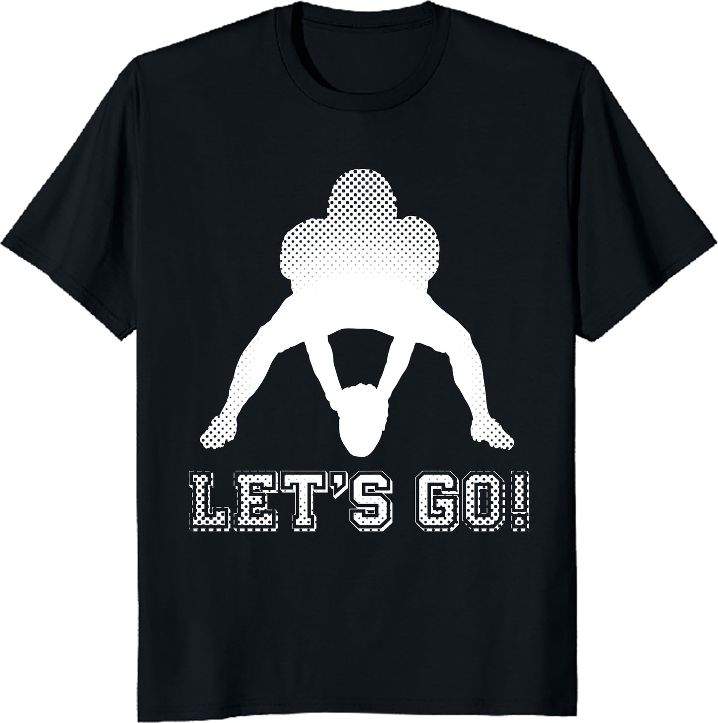 American Football Player Let's Go Unisex Tee - Game Day Sports T-Shirt